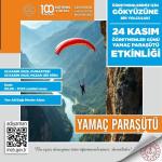 ADIYAMAN (PERRE) - (Murat KAYIŞ) - Adıyaman İl Millî Eğitim Müdürlüğünün "Öğretmenlerimiz İçin Gökyüzüne Bir Yolculuk" sloganıyla gerçekleştirdiği yamaç paraşütü etkinliği, 24 Kasım Öğretmenler Günü kapsamında bu yıl da...