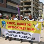 ADIYAMAN (PERRE) - Şeriban ÖZÇAKMAK-Berfin GÜRBÜZ - Adıyaman'da 1 Mayıs Emek ve Dayanışma Günü, Adıyaman Emek ve Demokrasi Platformu'nun düzenlediği etkinlikle kutlandı.