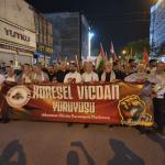 ADIYAMAN (PHA) - Şeriban ÖZÇAKMAK – Adıyaman'da, Filistin ve Küresel Sumud Filosu'na destek yürüyüşü düzenlendi.