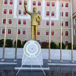 ADIYAMAN (PERRE) - Berfin GÜRBÜZ-Şeriban ÖZÇAKMAK - Adıyaman'da 19 Mayıs Atatürk'ü Anma, Gençlik ve Spor Bayramı dolayısıyla düzenlenen program, Atatürk Anıtı'na çelenk sunulmasıyla başladı.